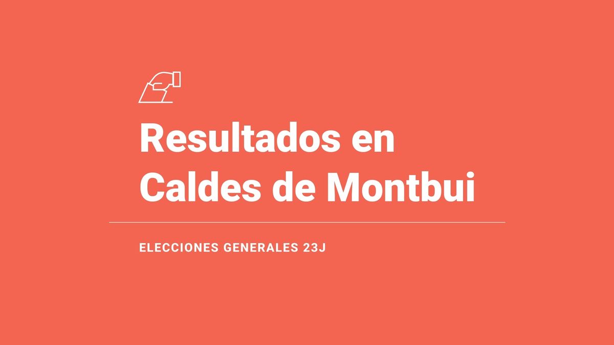 Caldes de Montbui, 23J | Resultados, votos, escaños y escrutinio de las elecciones generales del 2023: última hora en directo