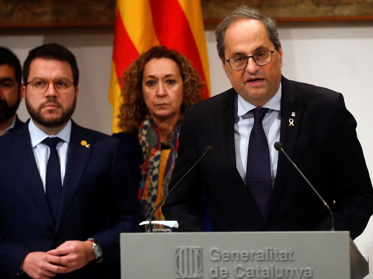 Foto: El presidente de la Generalitat, Quim Torra (d). (EFE)