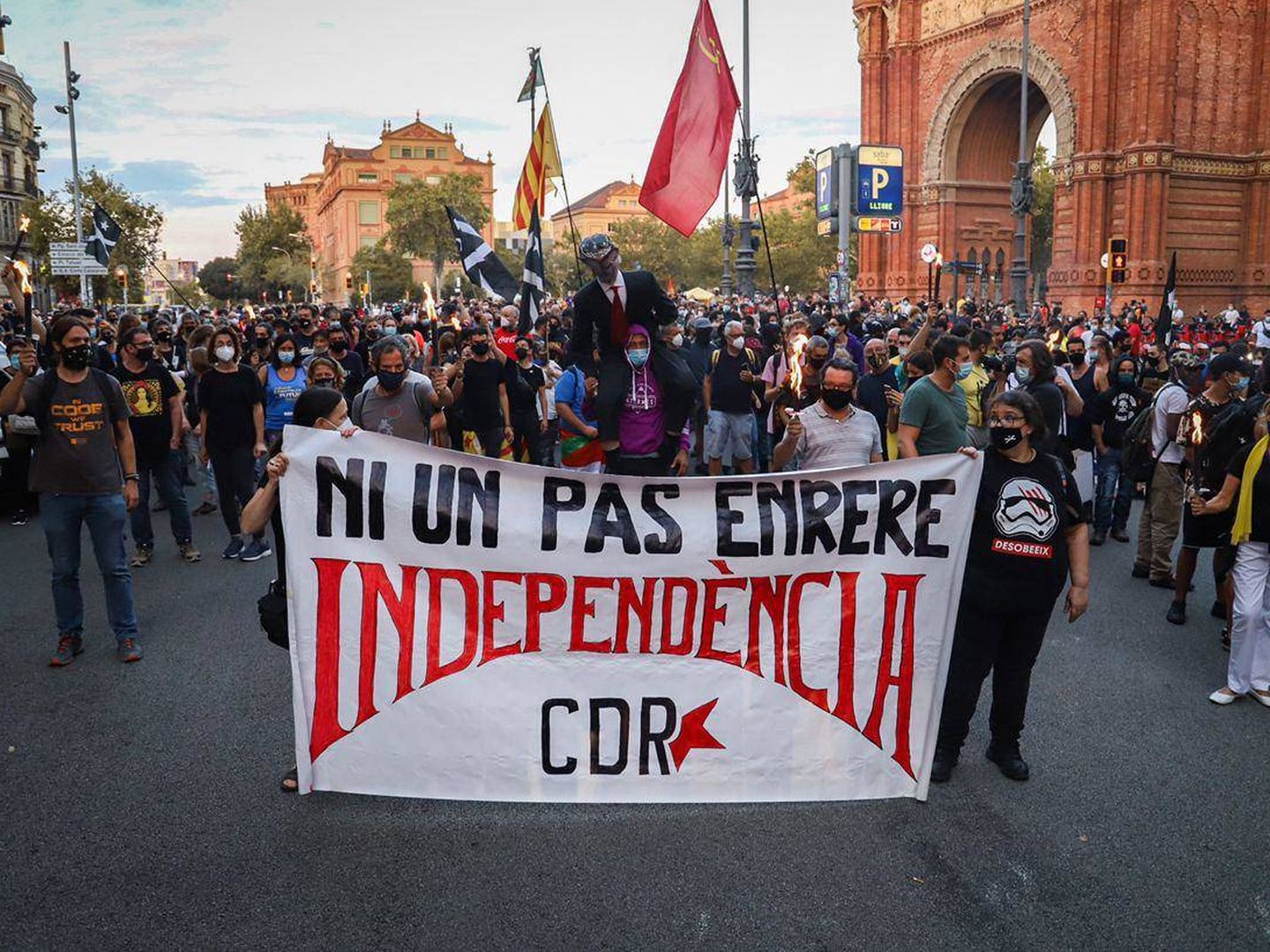 Una manifestación independentista. (EFE)
