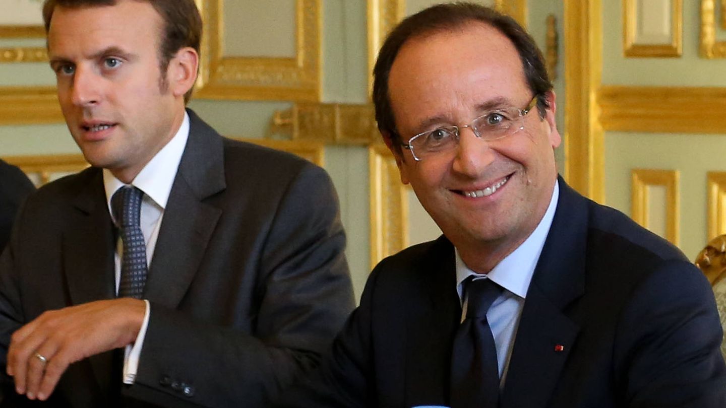 Brigitte Trogneux junto al presidente Hollande (Gtres)