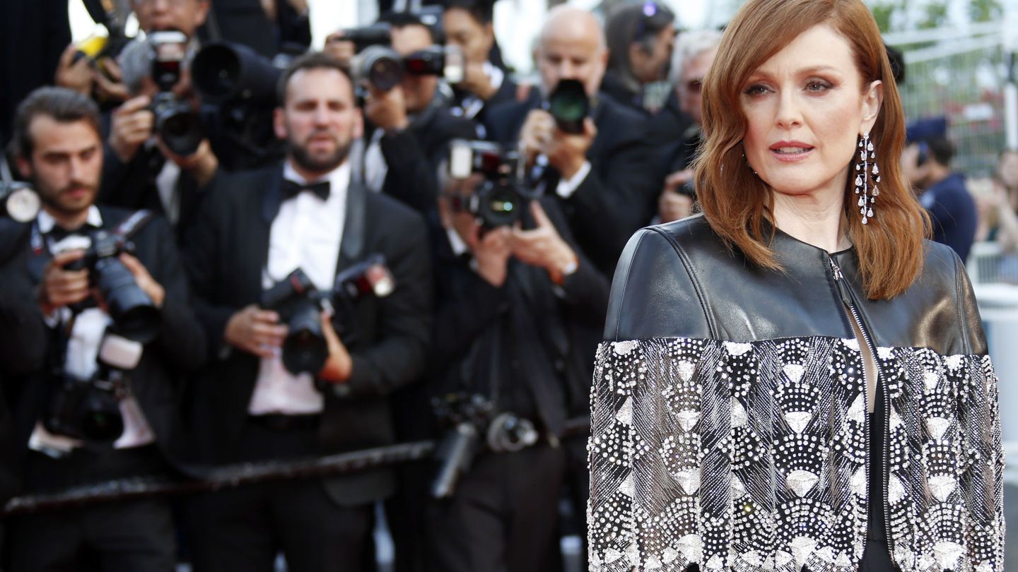 Otra imagen de Julianne Moore en Cannes  (REUTERS Jean-Paul Pelissier)