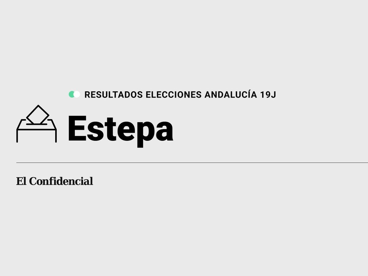 Foto: Resultados en Estepa, Sevilla, de las elecciones de Andalucía 2022 este 19-J (C.C./Diseño EC)