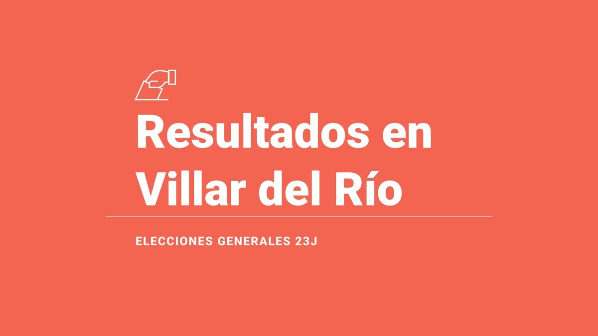 Resultados en Villar del Río: votos y número de escaños de las elecciones generales 2023, en directo