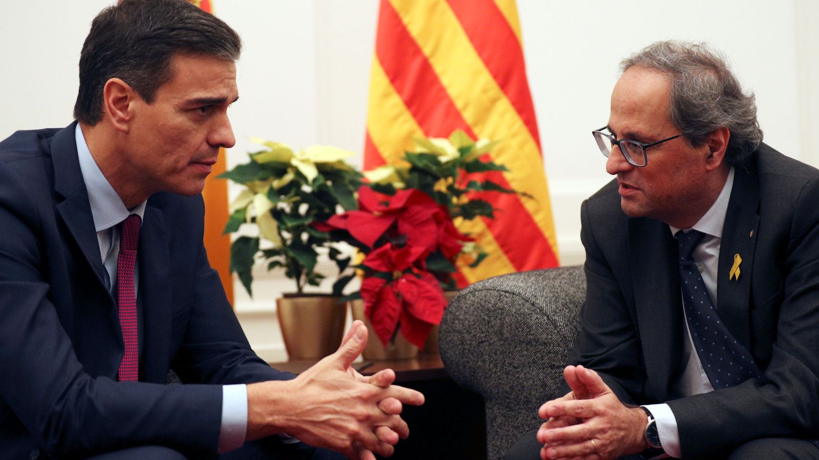 Foto: Pedro Sánchez y Quim Torra, en diciembre de 2018. (Reuters)