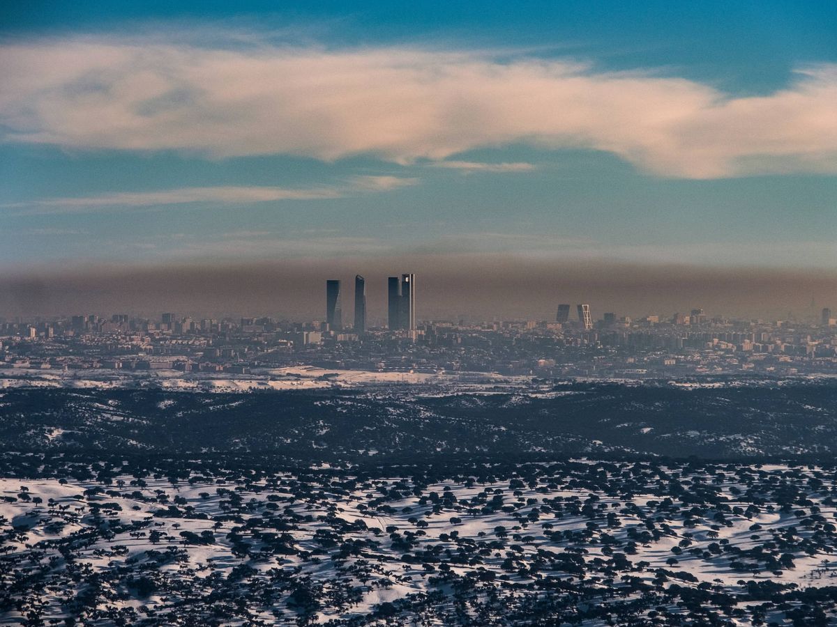 Foto: Boina de polución en Madrid. (Greenpeace/Pedro Armestre)