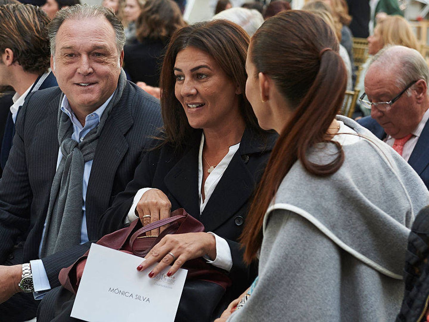 Pepe Barroso y Mónica Silva, en un evento con Samantha Vallejo-Nágera. (Getty)