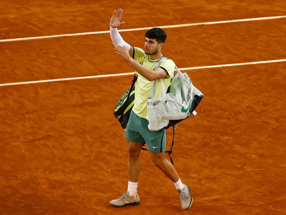 Foto: Alcaraz se despidió del torneo en cuartos de final. (Europa Press)