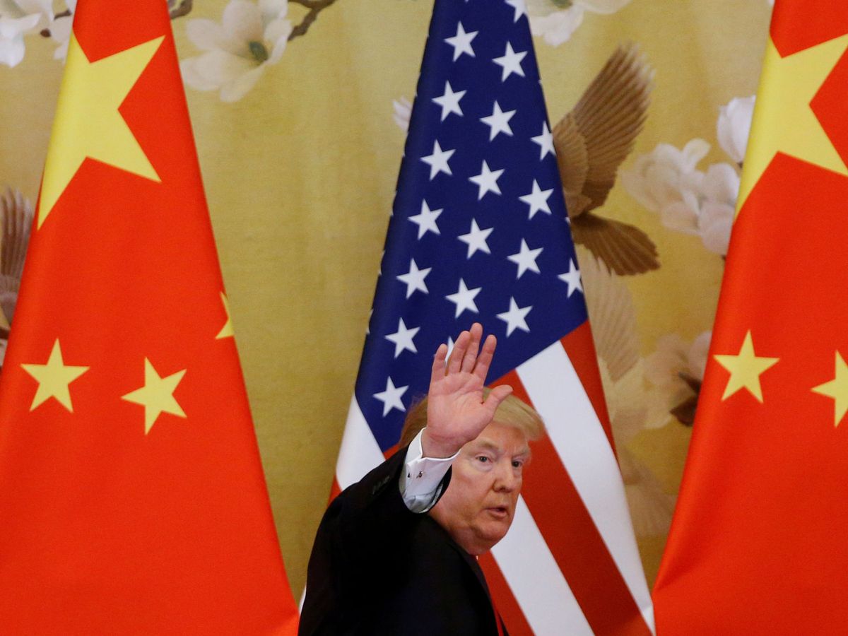 Foto: Donald Trump en Pekín (Reuters)