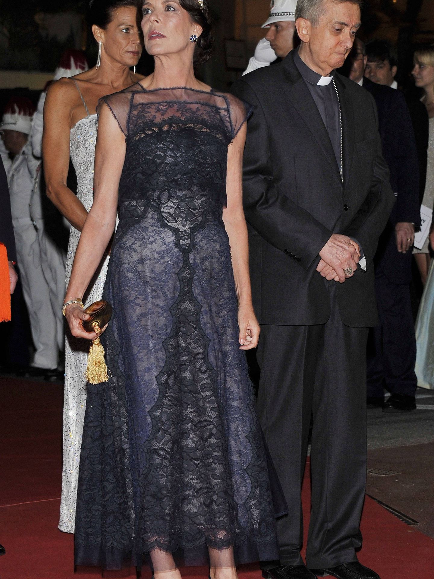 La princesa Carolina de Mónaco, en 2011 durante la cena oficial y el baile de la boda de los príncipes Alberto II y Charlène. (EFE/Bruno Bebert)