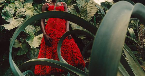 Foto: La modelo sudanesa protagonizó la campaña primavera-verano 2018 de Alexander McQueen. (Cortesía de la marca)