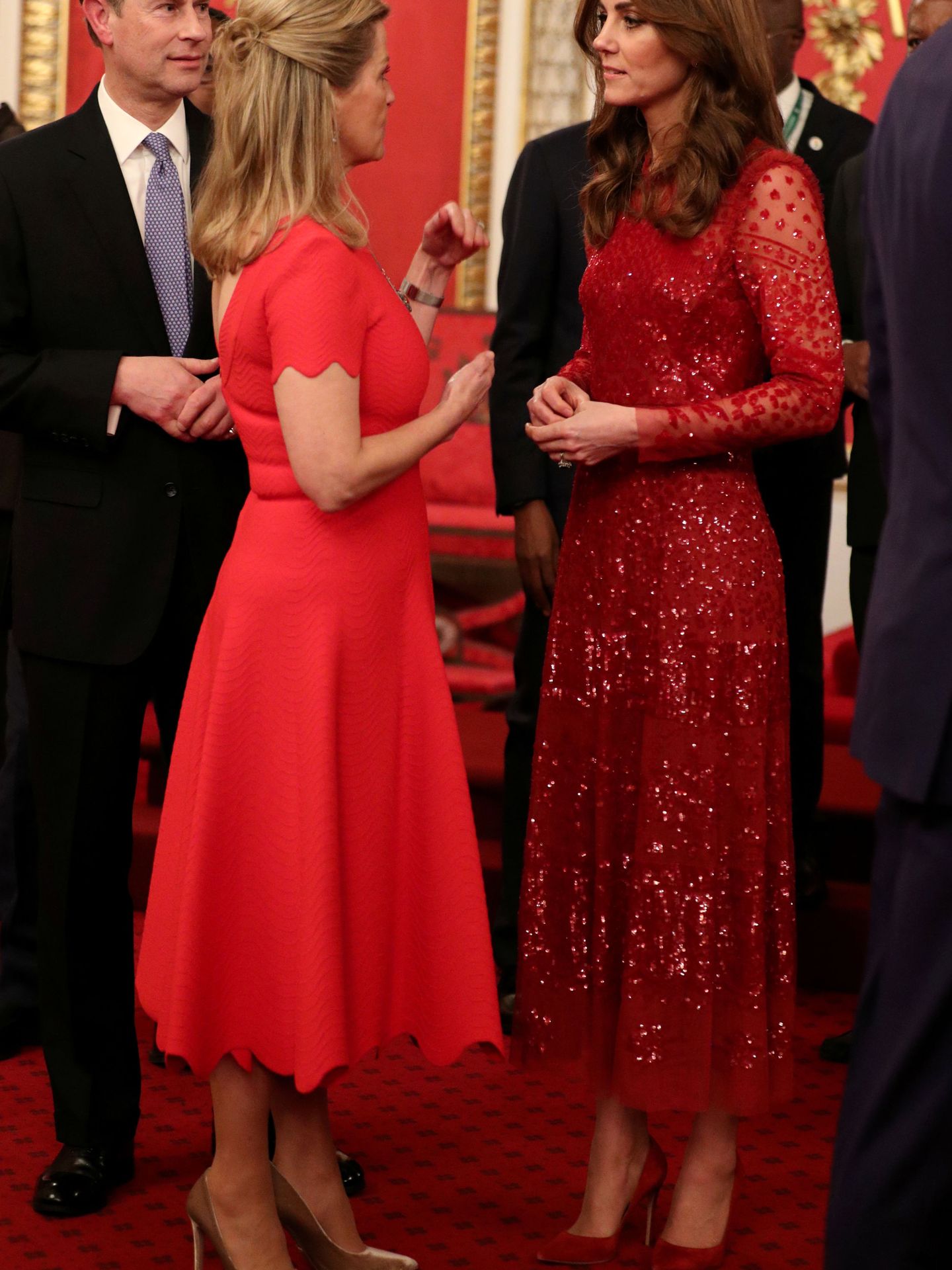 Kate Middleton y Sophie de Wessex, el pasado enero en Buckingham. (Reuters)