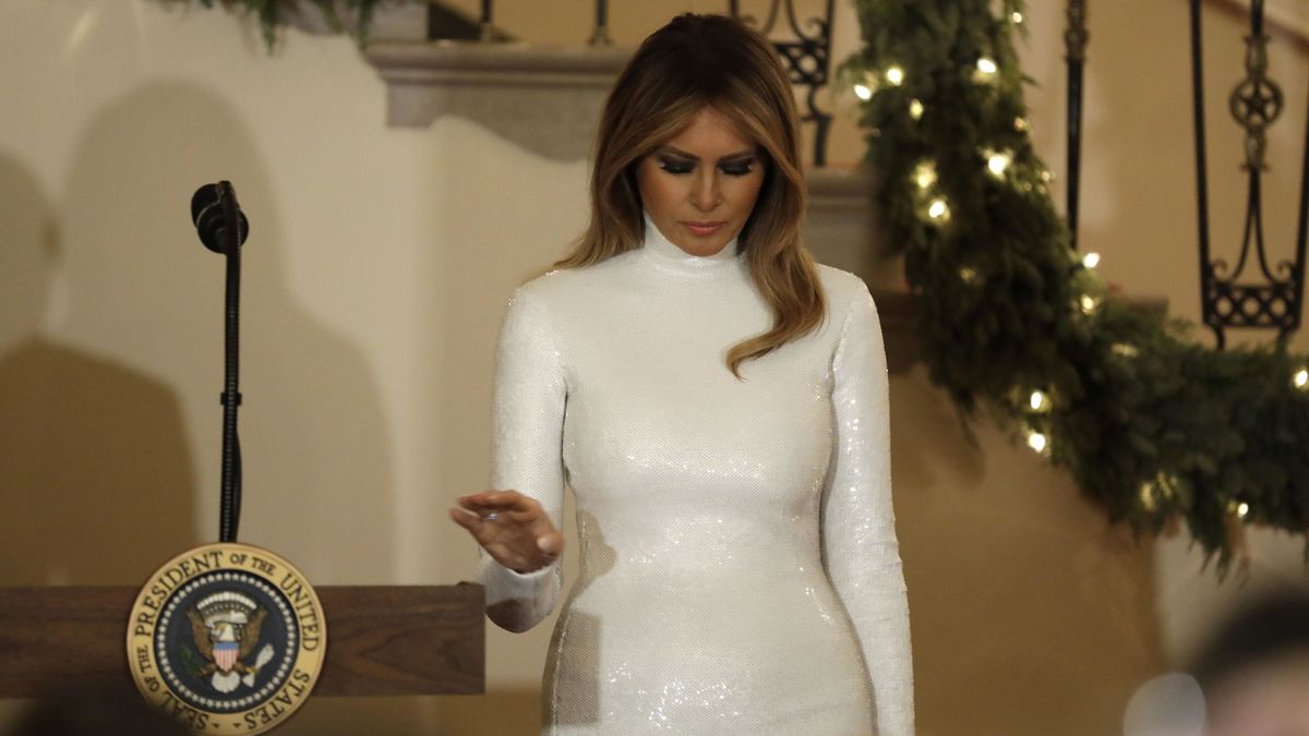El impactante vestido de Melania Trump que la consagra como primera dama del estilo