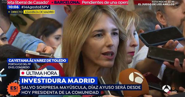 Foto: Cayetana Álvarez de Toledo, en 'Espejo Público'. (Antena 3)
