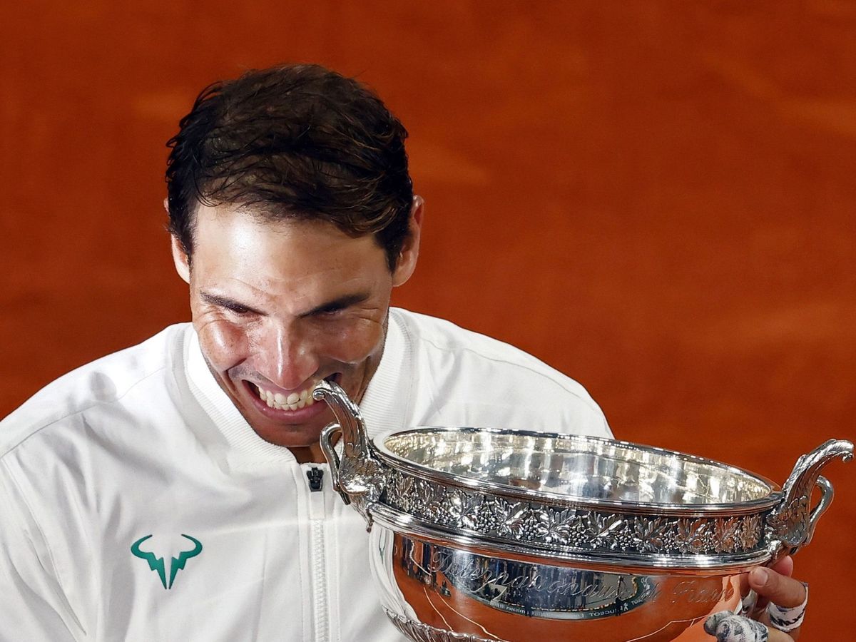 Foto: Rafa Nadal celebra su victoria en Roland Garros. (EFE)