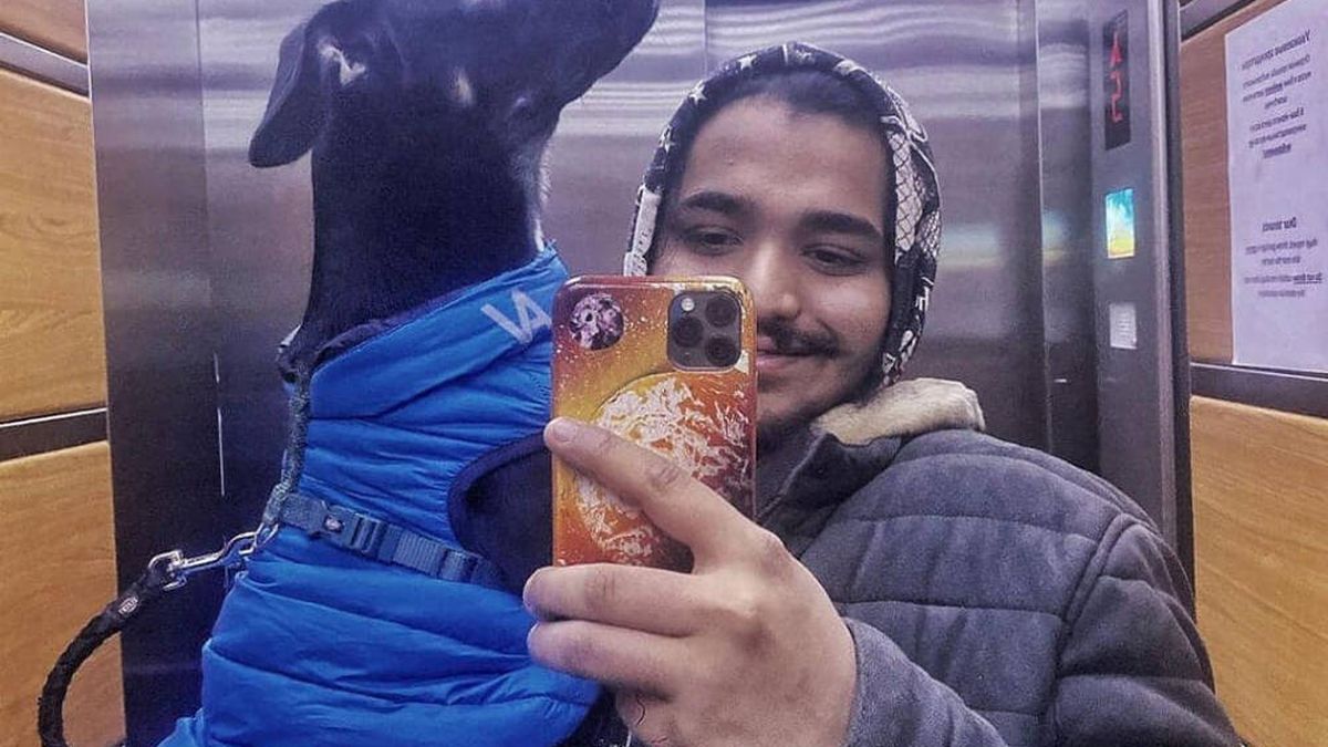 La dramática situación de un estudiante indio en Ucrania para salir del país con su perro 