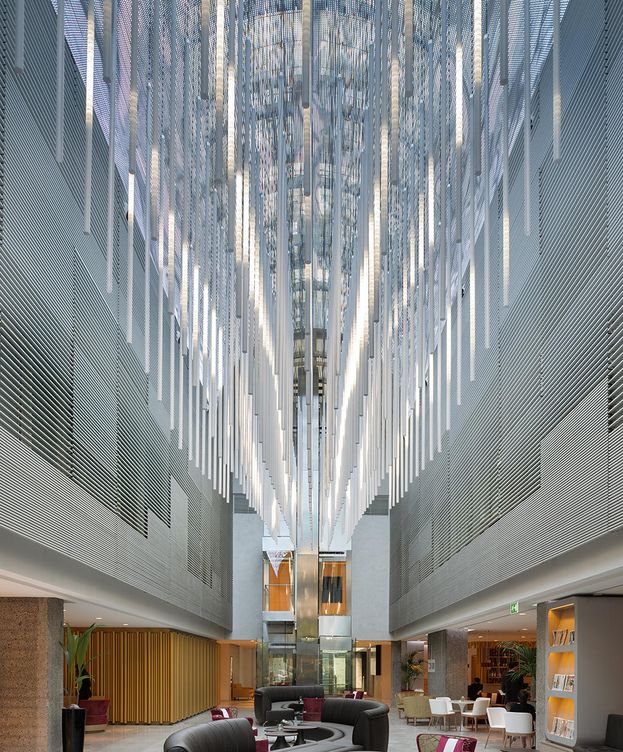 Foto: Detalle de la bóveda con luces led del NH Collection Eurobuilding en Madrid