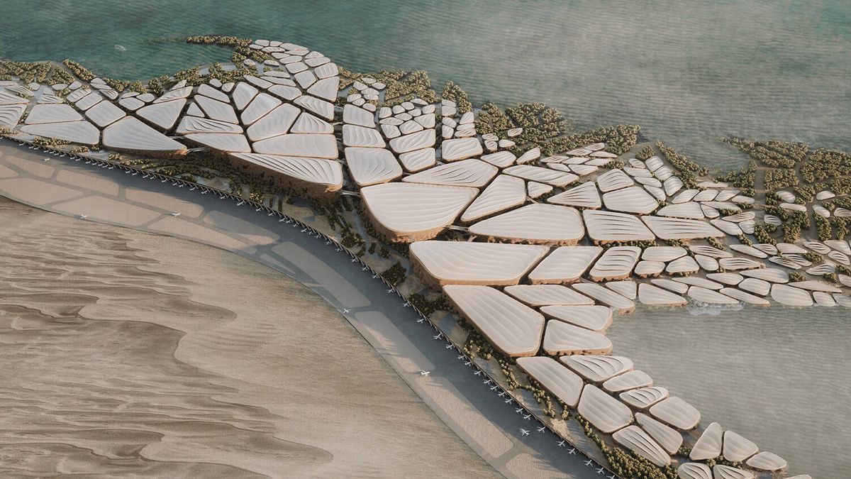 Éste es el aeropuerto más grande del mundo: una ciudad futurista en el Mar Rojo