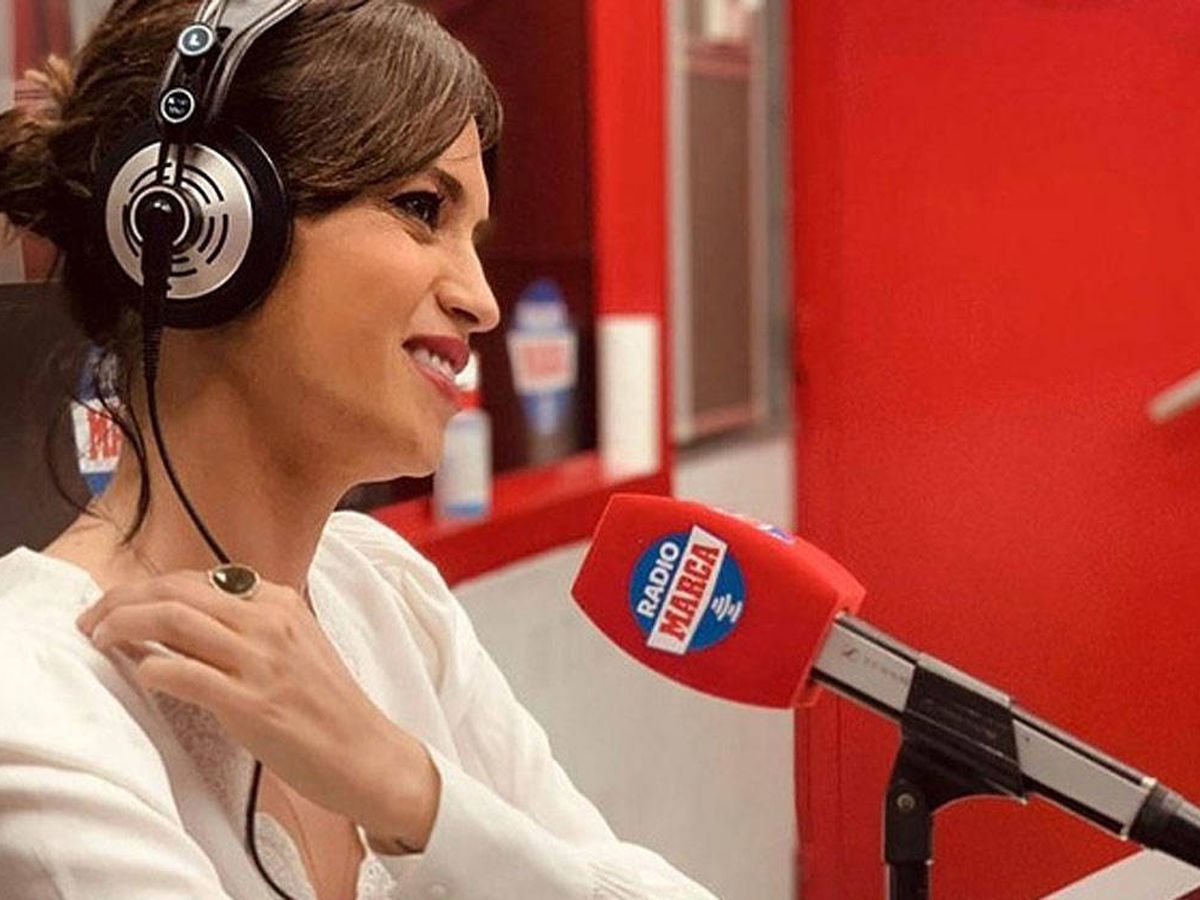 Foto:  Sara Carbonero, durante su programa. (Radio Marca)