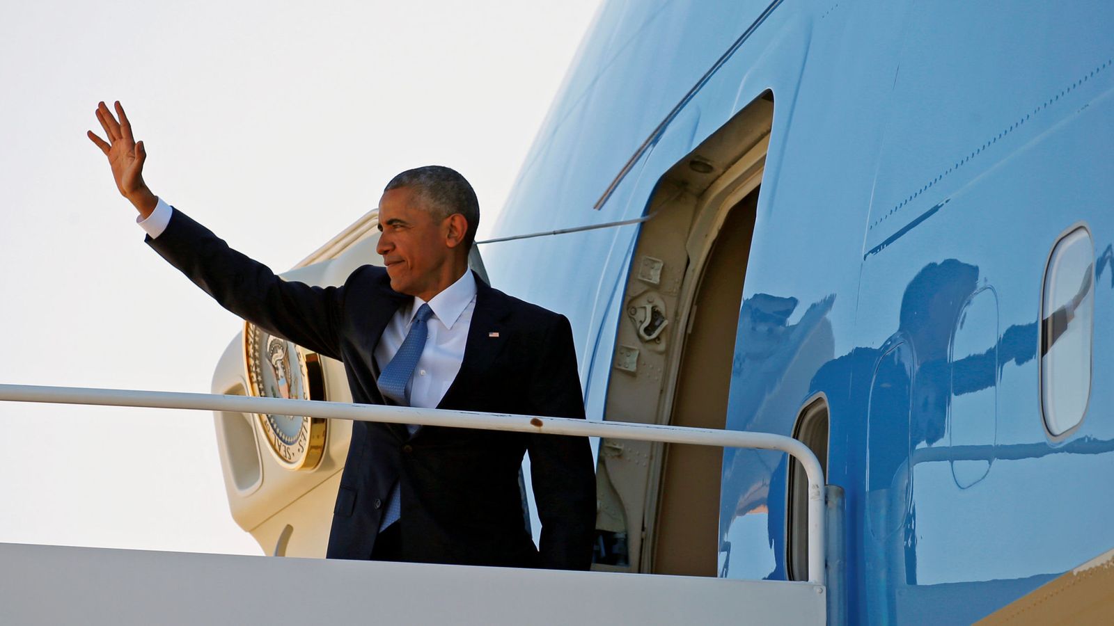 Foto: El presidente de Estados Unidos, Barack Obama, embarca en el Air Force One. (Reuters) 