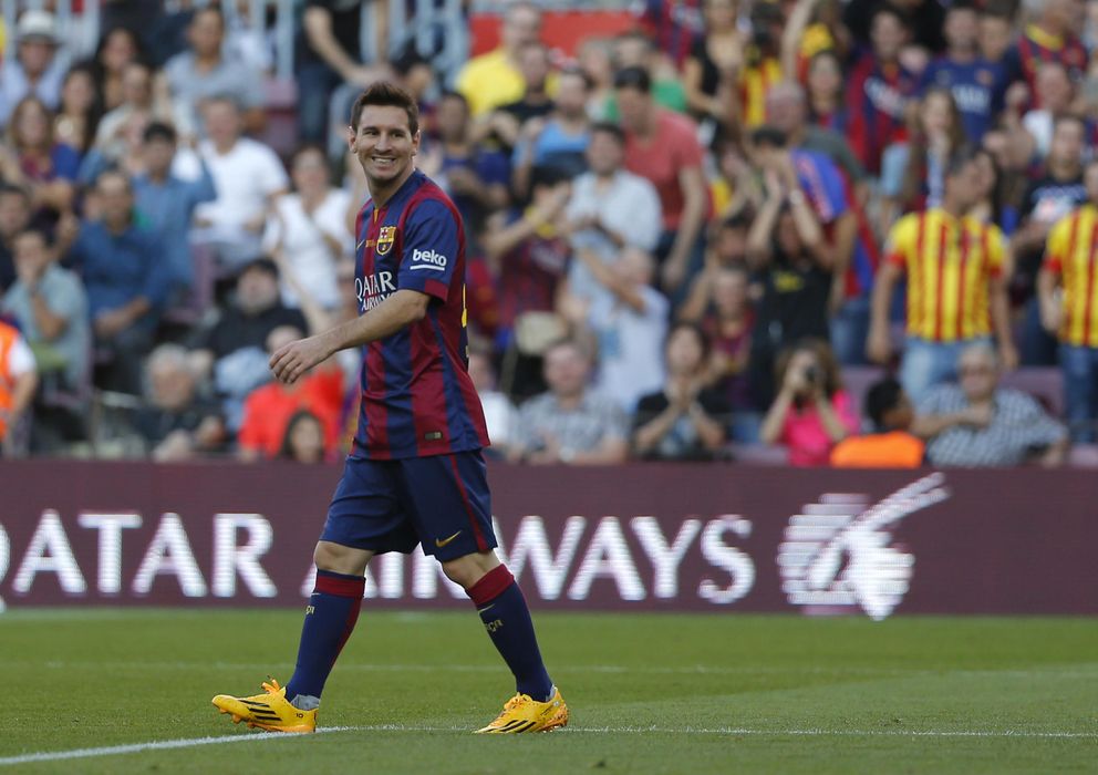 Foto: Leo Messi durante un partido de Liga (AP).