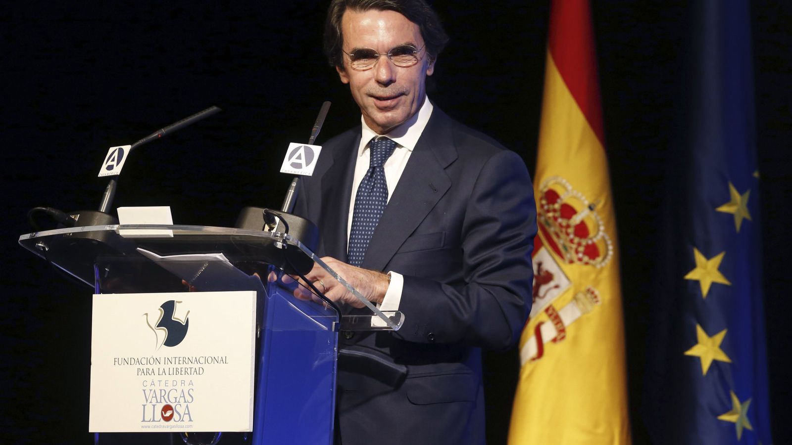 Foto: Aznar formaliza su denuncia ante la Fiscalía por la revelación de sus datos tributarios (Efe).