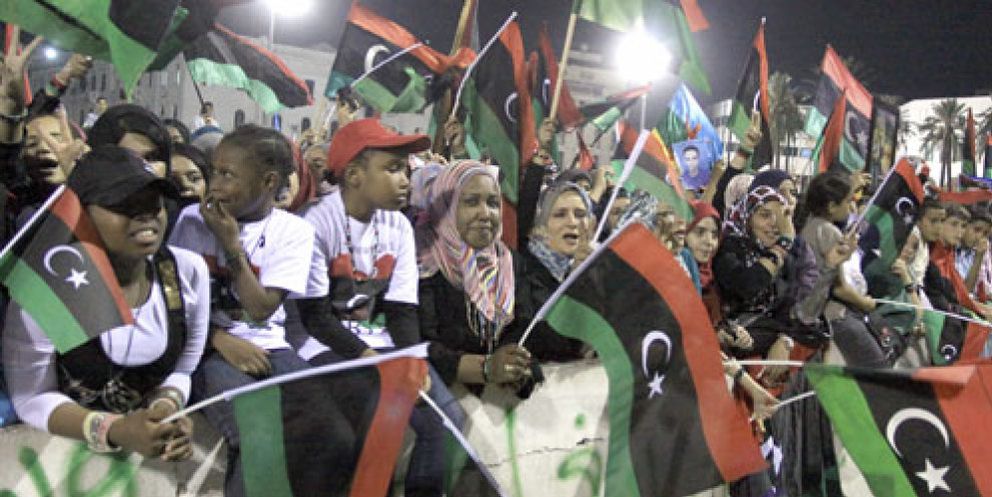 Foto: La sangre del ex dictador Gadafi mancha la primavera democrática árabe