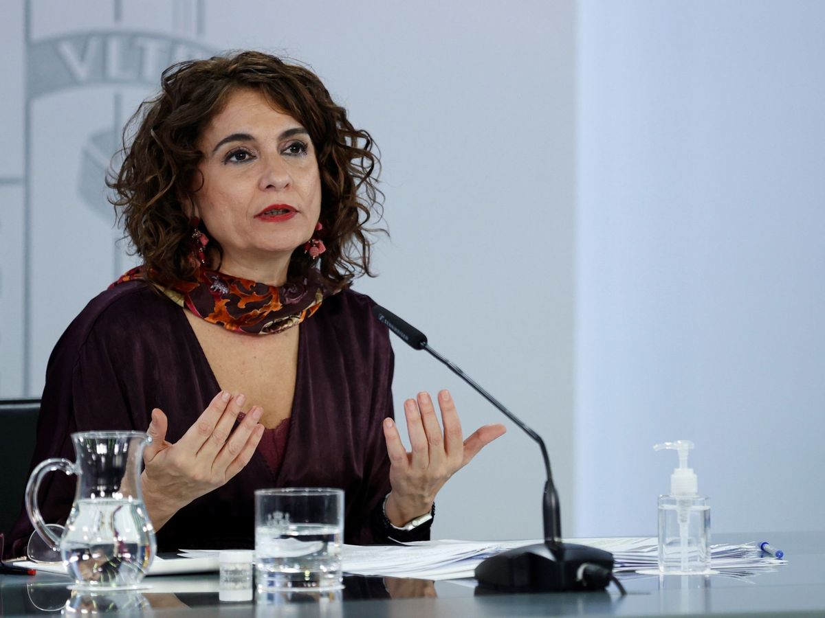 Foto: La portavoz del Gobierno y ministra de Hacienda, María Jesús Montero, este miércoles. (EFE)
