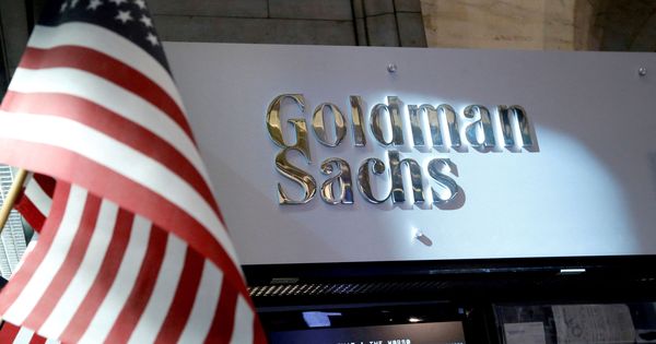 Foto: Logotipo de Goldman Sachs en Wall Street (Reuters)
