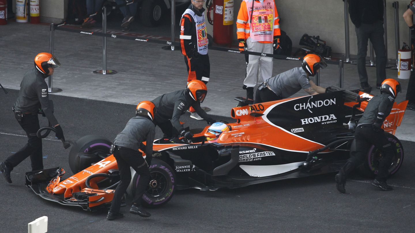 Fernando Alonso no rodó en la Q2 para reservar neumáticos para la carrera. (EFE)