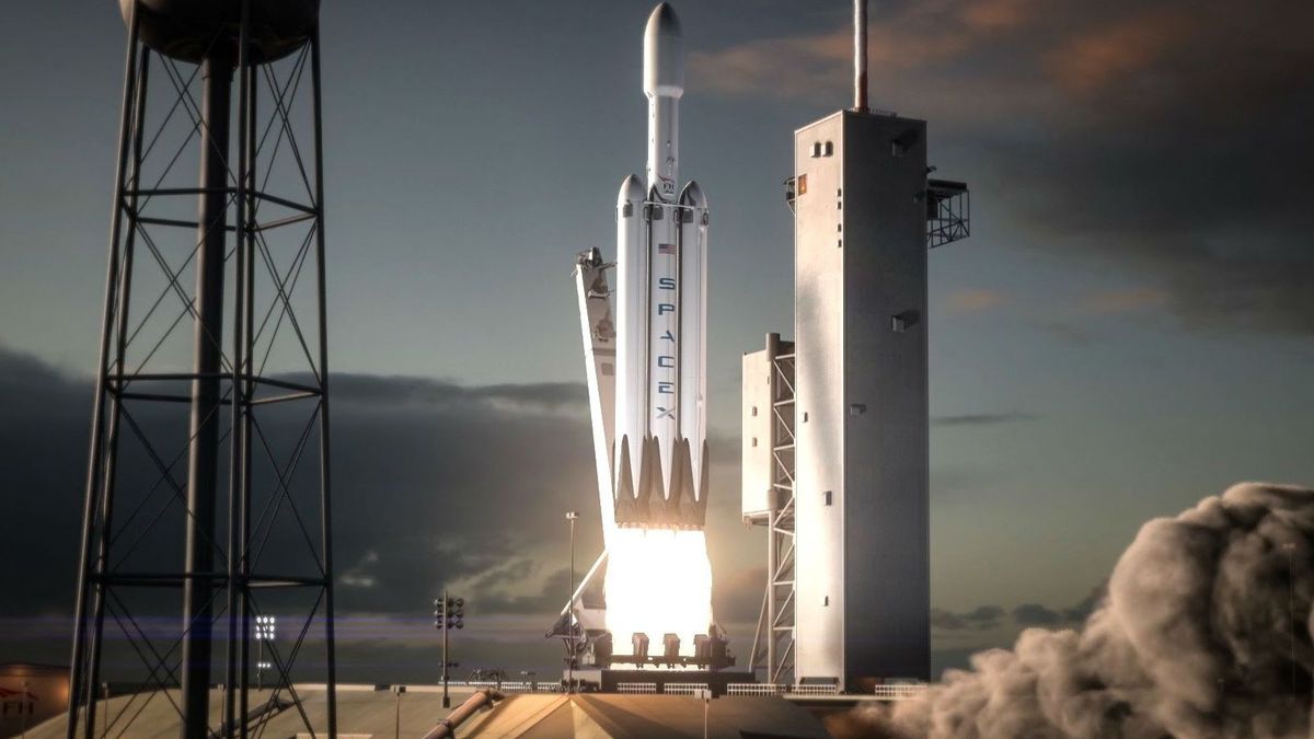 63 toneladas en el aire: así fue la primera prueba del enorme cohete Falcon Heavy