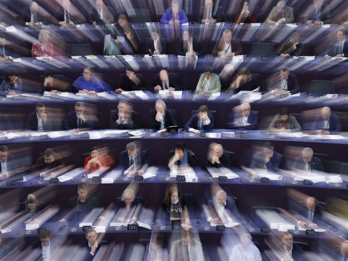 Foto: Sesión del Parlamento Europeo en Estrasburgo. (EFE/Ronald Wittek) 
