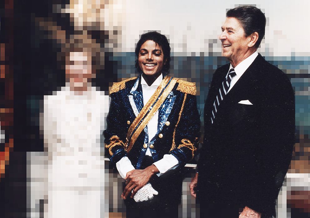 Foto: Michael Jackson con los Reagan
