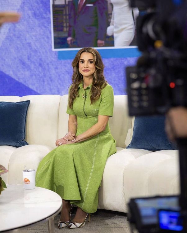 Rania durante la entrevista. (Instagram/@queenrania)