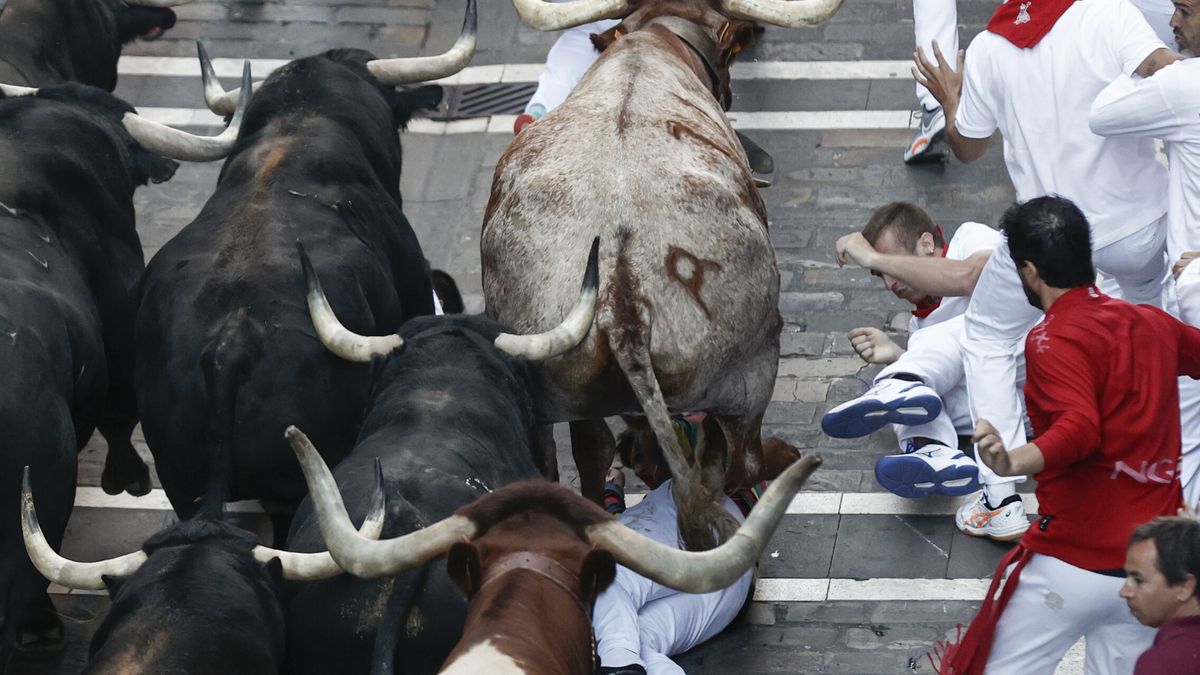 Séptimo encierro de San Fermín 2022: sin heridos por asta de toro en la carrera más rápida