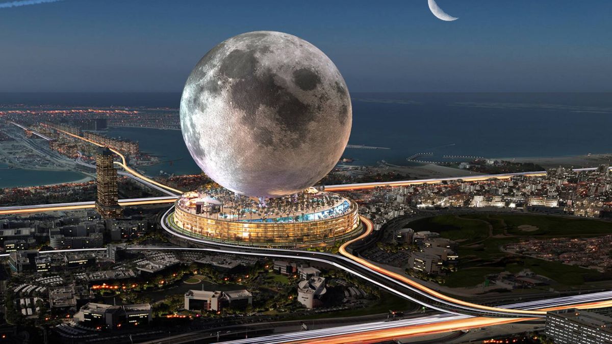 Así es el hotel con forma de luna gigante que se está planeando en Dubai