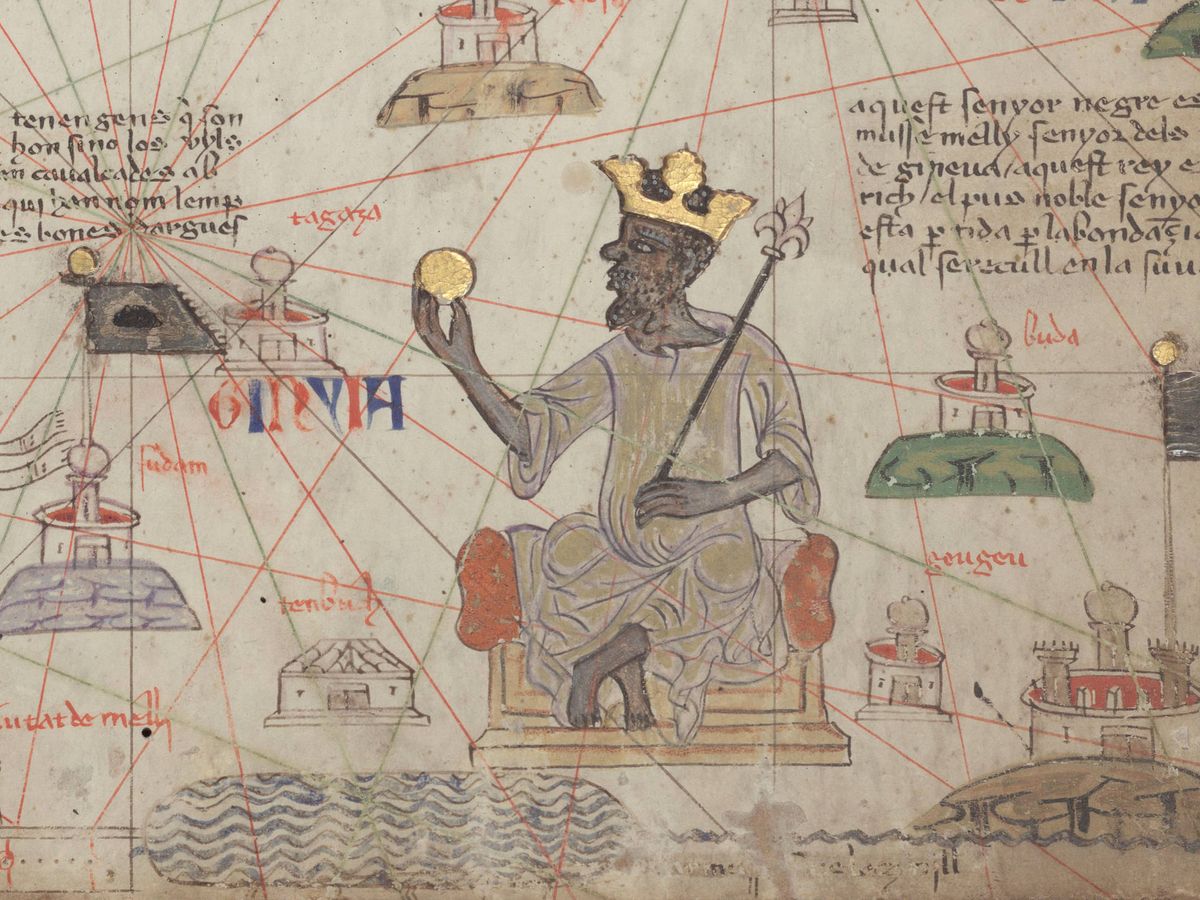 Foto: Representación de Mansa Musa en el Atlas Catalán.