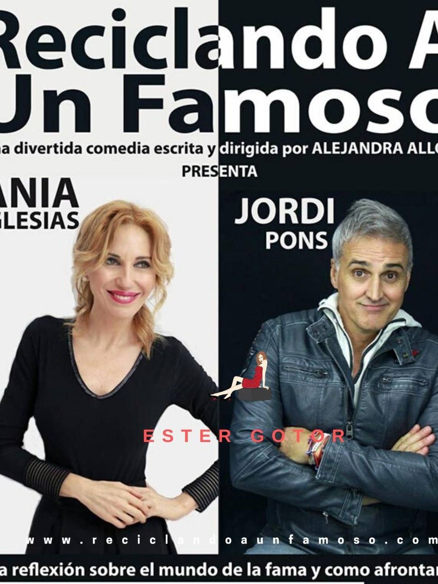 Ania Iglesias y Jordi Pons, en el cartel oficial de 'Reciclando a un famoso'