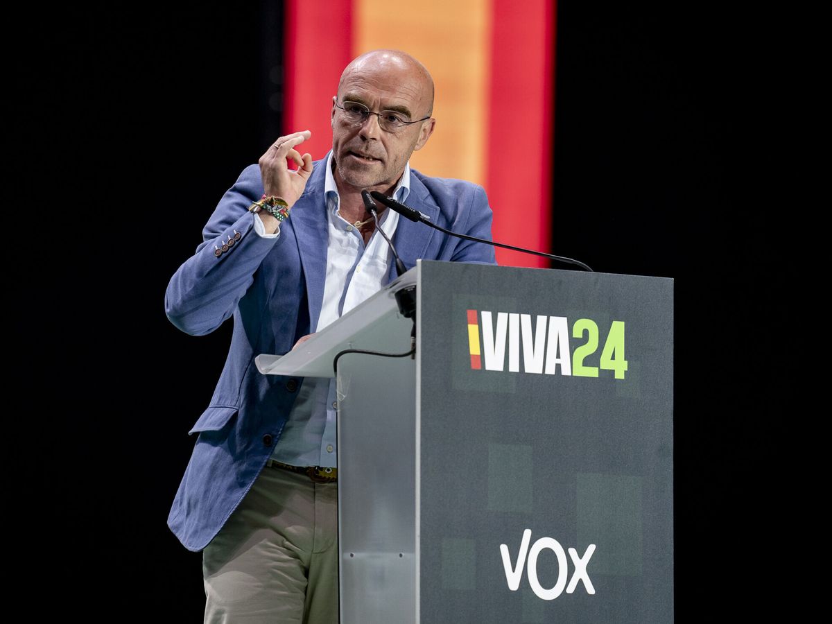 Foto: El candidato de Vox a las elecciones europeas, Jorge Buxadé. (Europa Press/Pérez Meca)