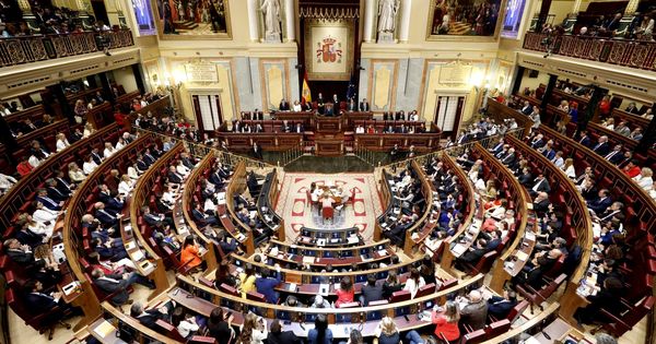 Foto: Vista general del Congreso de los Diputados durante la sesión constitutiva de la XIII Legislatura. (EFE)