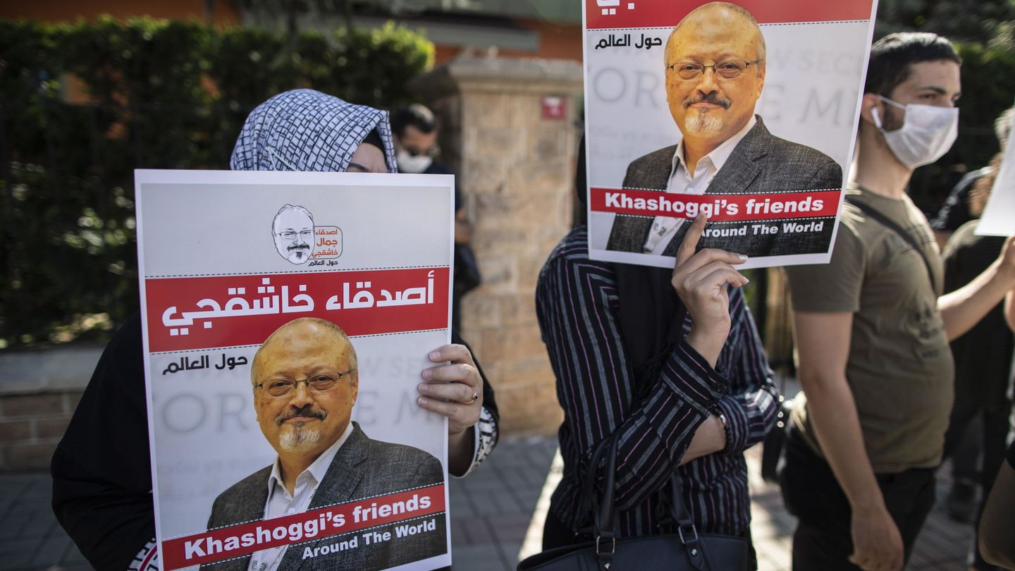 Protesta por la muerte de Jamal Khashoggi. (Reuters)