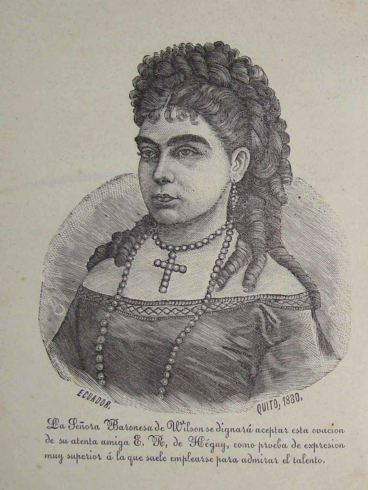 Retrato de la baronesa hacia 1880. (C.C.)