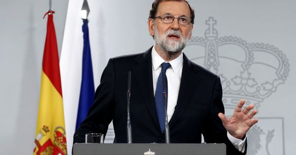Foto: Mariano Rajoy anuncia las medidas del 155. (Reuters)
