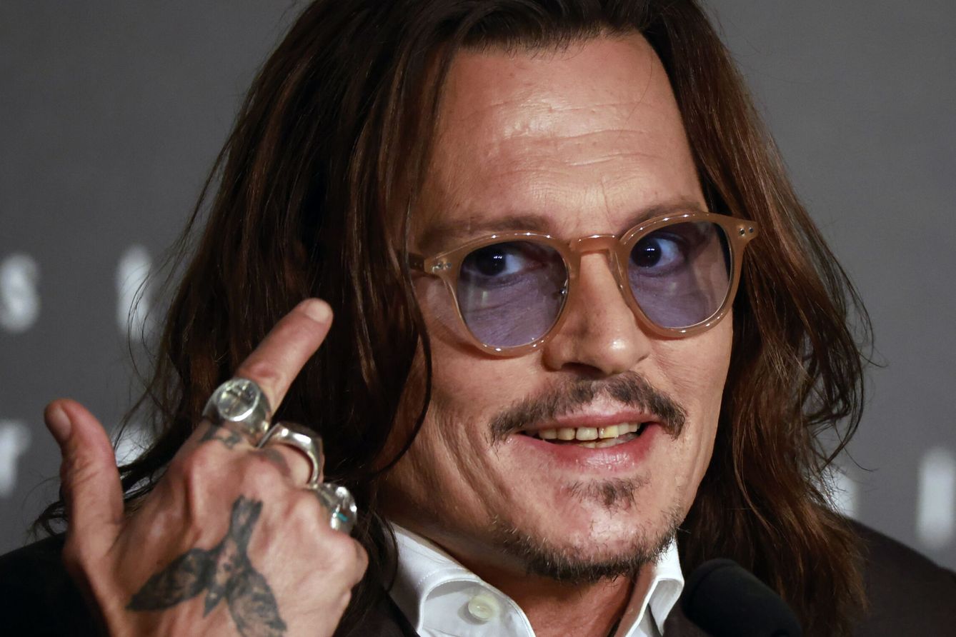 El actor Johnny Depp, en la presentación de 'Jeanne du Barry' en Cannes. (EFE/EPA/Guillaume Horcajuelo)