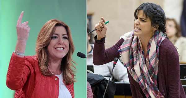 Foto: La líder del PSOE en Andalucía, Susana Díaz, y la de Podemos, Teresa Rodríguez. (EFE)