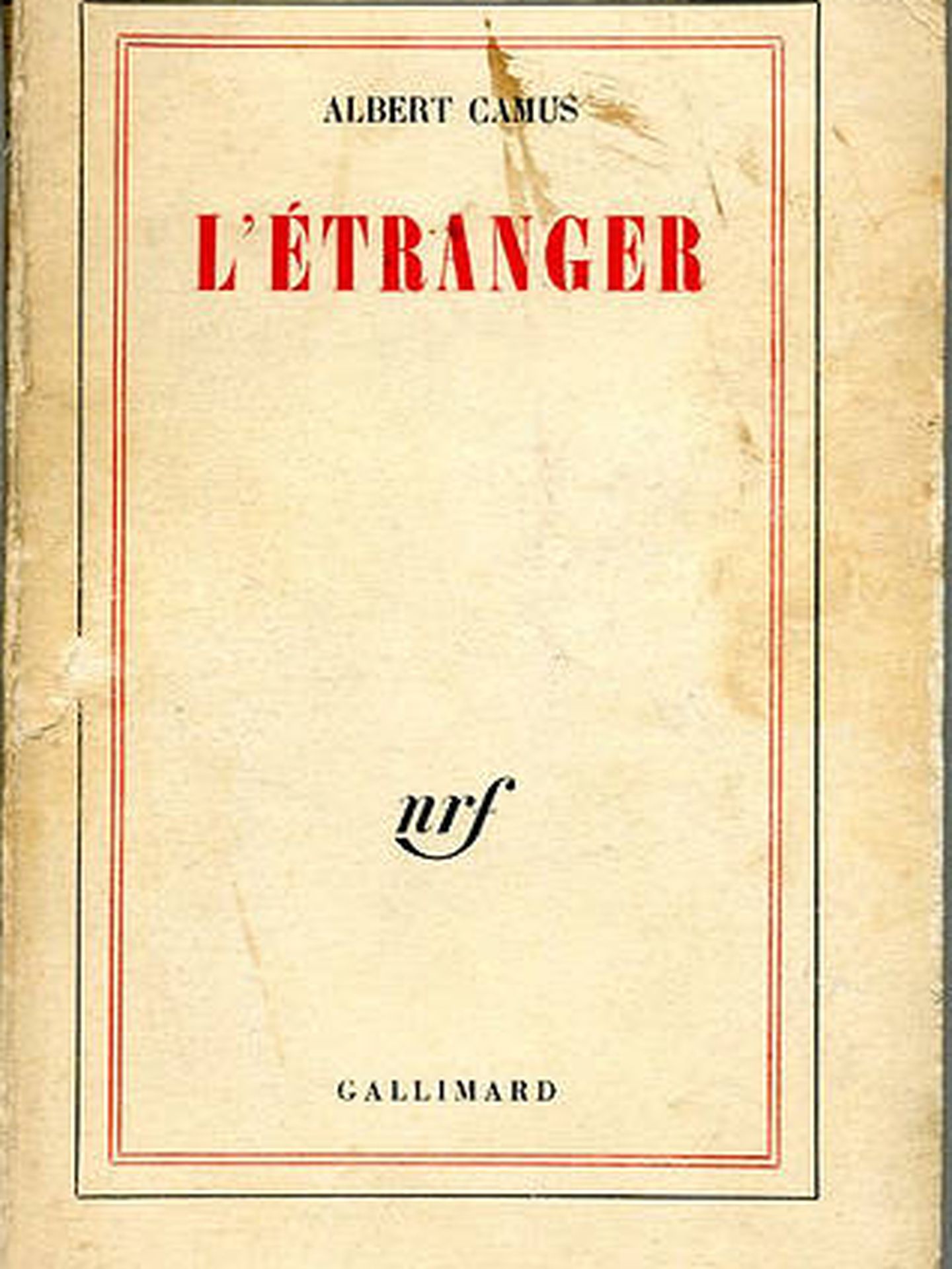 Primera edición de 'El extranjero'