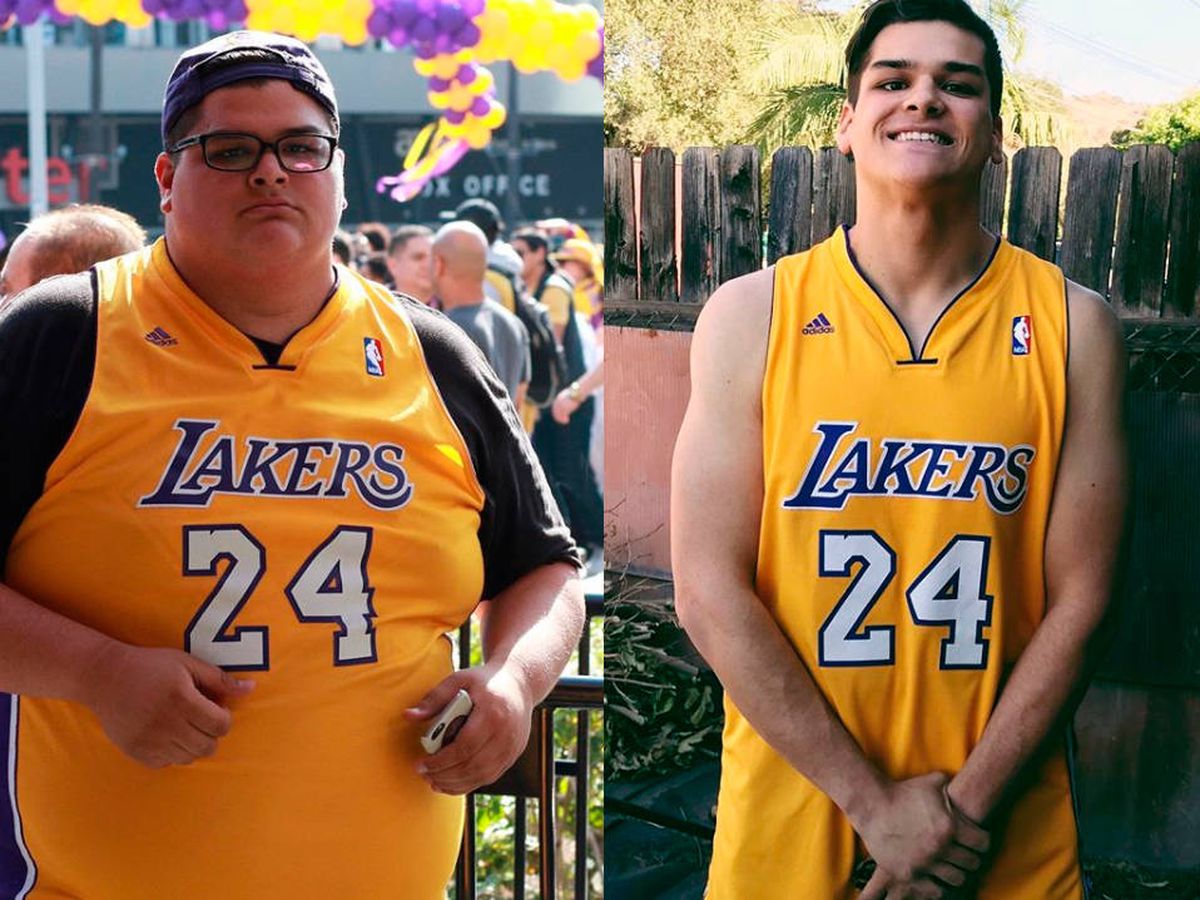 Foto: Kobe Bryant fue la inspiración para este joven que adelgazó más de 80 kilos en menos de un año (Instagram)