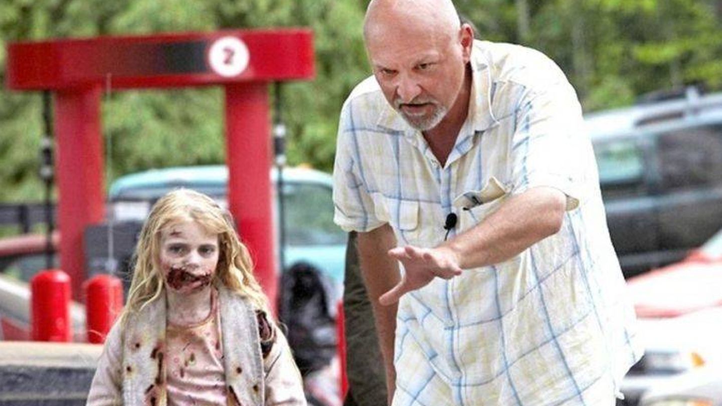 Imagen del rodaje de la primera temporada de 'The Walking Dead'.
