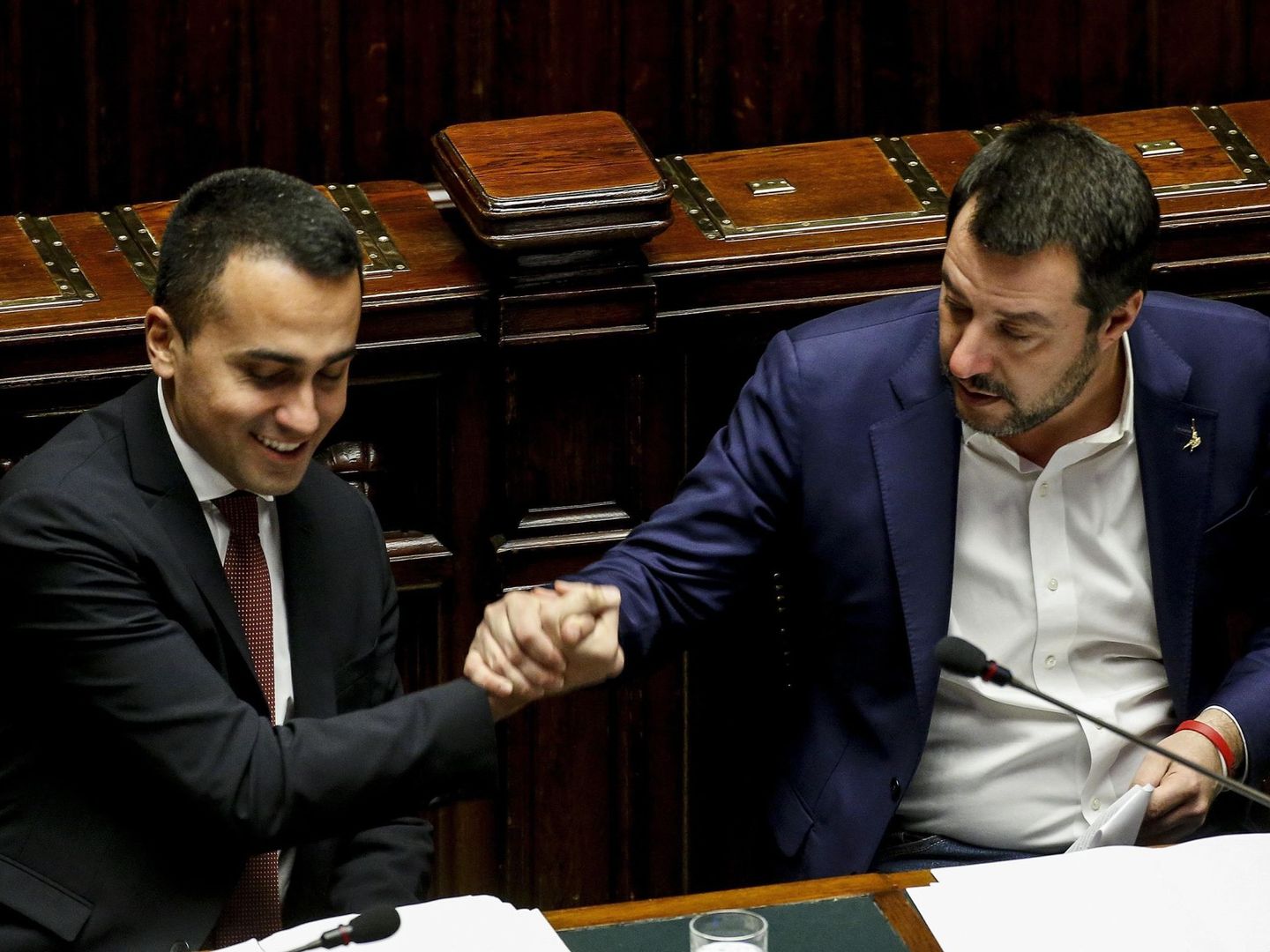 Di Maio y Salvini, los socios del Gobierno populista italiano. (Reuters)