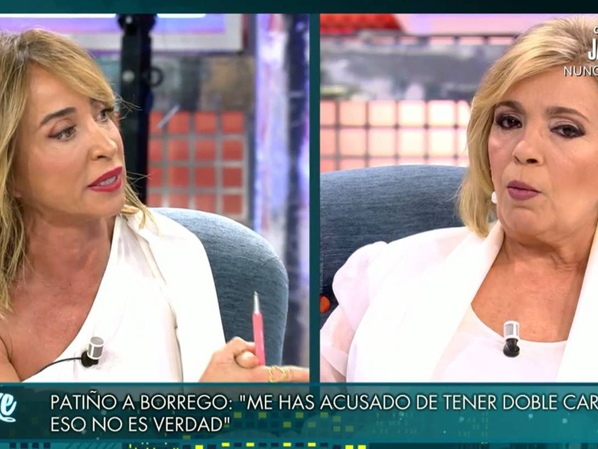 Foto: María Patiño y Carmen Borrego, en 'Sábado Deluxe'. (Telecinco).