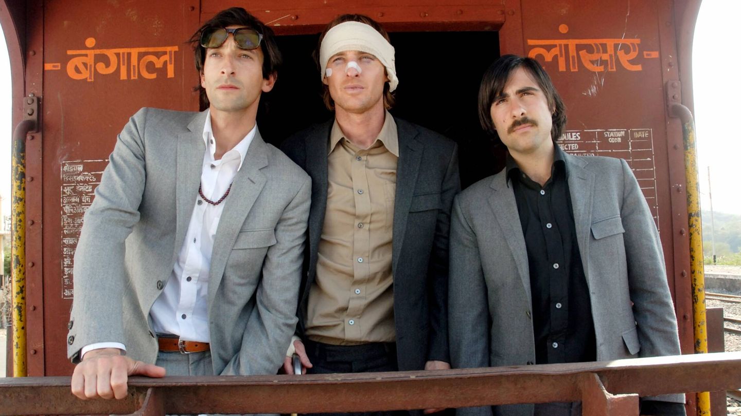 Adrien Brody, Owen Wilson y Jason Schwartzman, en 'Viaje a Darjeeling'. (Cordon Press)